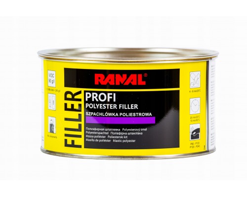 RANAL PROFI - Полиэфирная шпатлевка для профессионального применения SOFT 1.9 кг