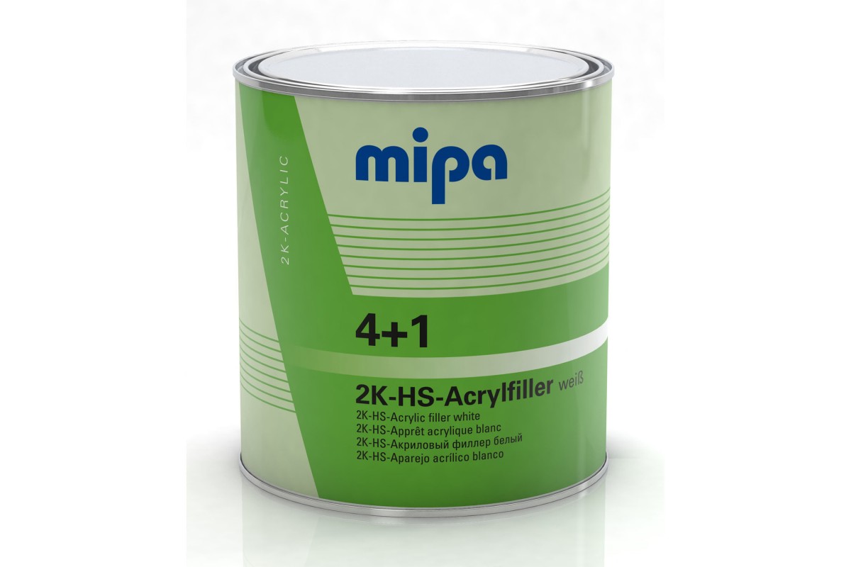 MIPA ACRYLFILLER HS грунт-наполнитель 4+1 комплект 4 л☛Купить в Твери за  4500 Руб. ☛ И в интернет магазине Автокраски Тверь