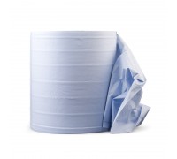 Бумажная салфетка MULTIWIPE, 2-слойная, перфор.рулон 1000шт, 33х35см, синяя
