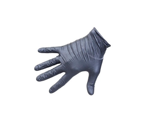 Перчатки нитриловые ROXONE, чёрные, размер M, упаковка 100 шт.