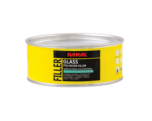 RANAL GLASS MICRO - полиэфирная стекловолоконная шпатлевка 1.7 кг