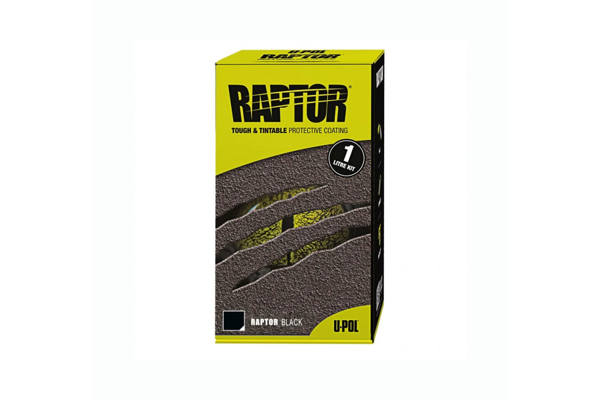 Защитное покрытие RAPTOR™ U-POL комплект черный, 0.95 л.☛Купить в Твери за  3148 Руб. ☛ И в интернет магазине Автокраски Тверь