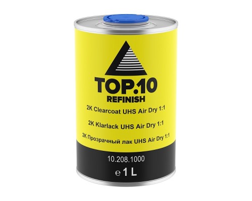TOP.10 2K Прозрачный лак UHS Air Dry 1:1 2 литра комплект